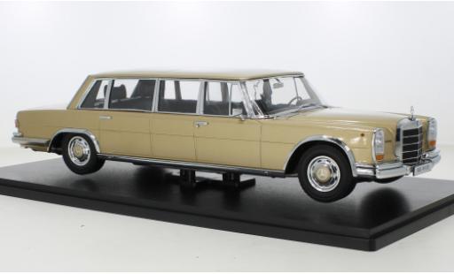 Miniature Mercedes 600 1/18 KK Scale (W100) Pullman metallise beige 1964 Mercedes 600 1/18 KK Scale (W100) Pullman metallise beige 1964 miniature