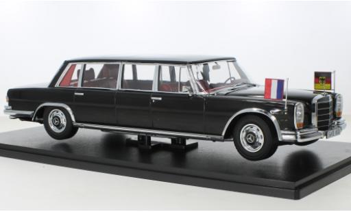 Miniature Mercedes 600 1/18 KK Scale (W100) Pullman metallise noire Brandt/Pompidou 1964 Mercedes 600 1/18 KK Scale (W100) Pullman metallise noire Brandt/Pompidou 1964 miniature