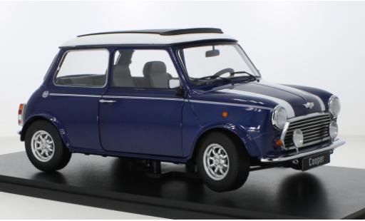 Miniature Mini Cooper 1/12 KK Scale metallise bleue/blanche Mini Cooper 1/12 KK Scale metallise bleue/blanche miniature
