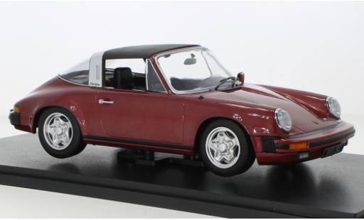 Miniature Porsche 930 Targa 1/18 KK Scale 911 SC metallise rouge 1978 Porsche 930 Targa 1/18 KK Scale 911 SC metallise rouge 1978 miniature