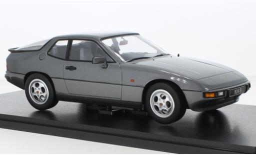 Miniature Porsche 924 1/18 KK Scale S metallise grise 1986 Porsche 924 1/18 KK Scale S metallise grise 1986 miniature