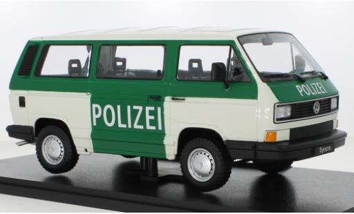 Miniature Volkswagen T3 1/18 KK Scale Bus Syncro Polizei 1987 Volkswagen T3 1/18 KK Scale Bus Syncro Polizei 1987 miniature