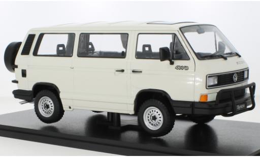 Miniature Volkswagen T3 1/18 KK Scale Bus Syncro blanche 1987 Volkswagen T3 1/18 KK Scale Bus Syncro blanche 1987 miniature