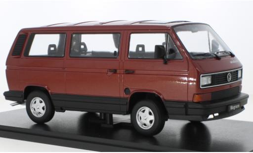 Miniature Volkswagen T3 1/18 KK Scale Multivan Magnum metallise rouge 1987 Volkswagen T3 1/18 KK Scale Multivan Magnum metallise rouge 1987 miniature
