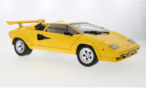Miniature Lamborghini Countach 1/12 KK Scale LP 5000S QV jaune 1985 1:12 Lamborghini Countach 1/12 KK Scale LP 5000S QV jaune 1985 1:12 miniature