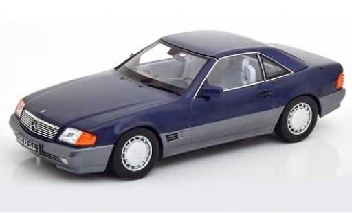 Miniature Mercedes 500 1/18 KK Scale SL (R129) metallise bleue 1993 Mercedes 500 1/18 KK Scale SL (R129) metallise bleue 1993 miniature