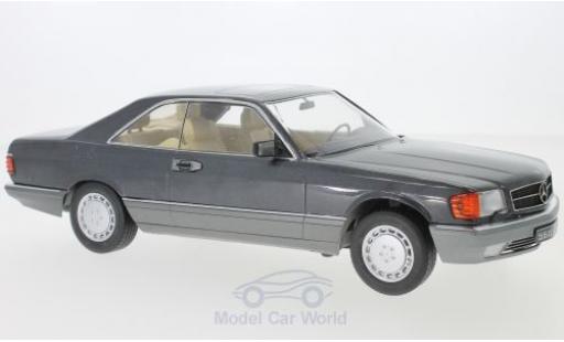 Miniature Mercedes 560 1/18 KK Scale SEC (C126) metallise anthrazit 1985 Mercedes 560 1/18 KK Scale SEC (C126) metallise anthrazit 1985 miniature