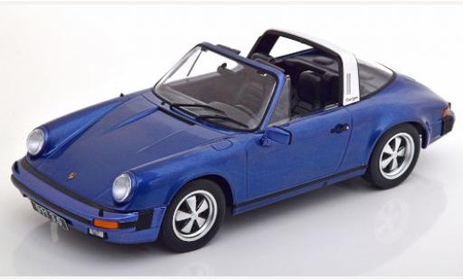 Miniature Porsche 930 Targa 1/18 KK Scale 911 Carrera 3.0 Targa metallise bleue 1977 Porsche 930 Targa 1/18 KK Scale 911 Carrera 3.0 Targa metallise bleue 1977 miniature