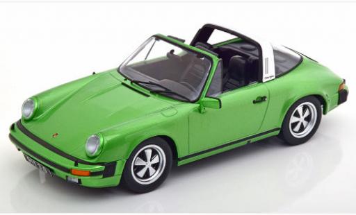 Miniature Porsche 930 Targa 1/18 KK Scale 911 Carrera 3.0 Targa metallise verte 1977 Porsche 930 Targa 1/18 KK Scale 911 Carrera 3.0 Targa metallise verte 1977 miniature