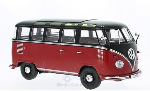 Miniature Volkswagen T1 B 1/18 KK Scale rouge/noire 1962 Samba Volkswagen T1 B 1/18 KK Scale rouge/noire 1962 Samba miniature