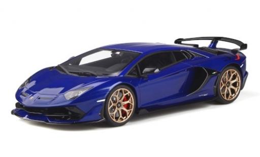 Miniature Lamborghini Aventador 1/18 GT Spirit SVJ metallise bleue Lamborghini Aventador 1/18 GT Spirit SVJ metallise bleue miniature