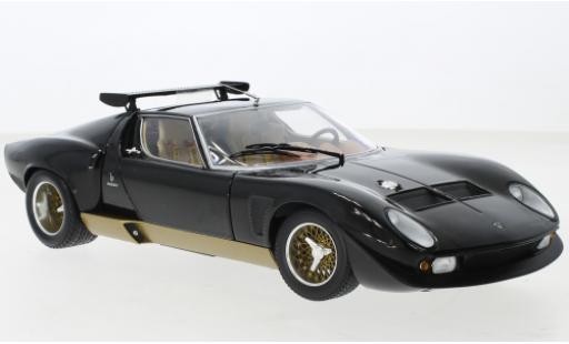 Lamborghini Miura 1/18 Kyosho SVR noire/gold miniature
