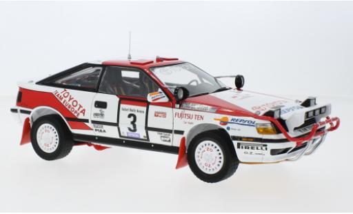 Miniature Toyota Celica 1/18 Kyosho GT-quatre (ST165) No.3 Team Kenia Rallye WM Safari Rallye 1990 Toyota Celica 1/18 Kyosho GT-quatre (ST165) No.3 Team Kenia Rallye WM Safari Rallye 1990 miniature