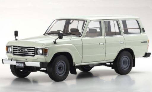 Miniature Toyota Land Cruiser 1/18 Kyosho 60 blanche RHD Toyota Land Cruiser 1/18 Kyosho 60 blanche RHD miniature