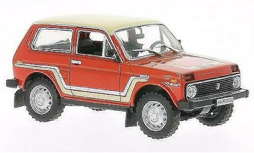 Lada Niva California 1/43 WhiteBox rouge/beige 1981 miniature