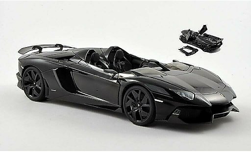 Lamborghini Aventador J 1/18 Autoart noire 2012 miniature