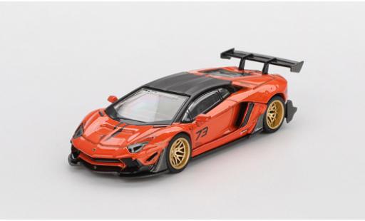 Lamborghini Aventador 1/64 Mini GT LB-Works Limited Edition orange/noire 2025 1:64 miniature