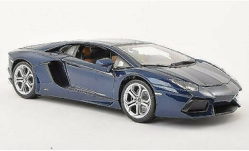Lamborghini Aventador LP700-4 1/18 Burago bleu 2011 miniature