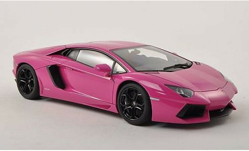 Lamborghini Aventador LP700-4 1/18 Autoart rose miniature