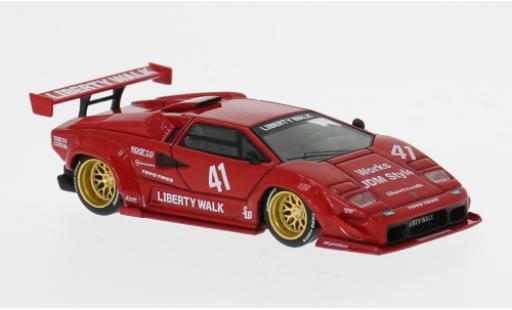 Lamborghini Countach 1/64 Mini GT LB-Works rouge 2025 #41 1:64 miniature