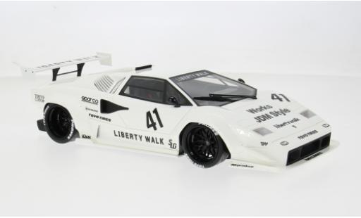 Miniature Lamborghini Countach LB-Works blanche 1988 1/18 GT Spirit