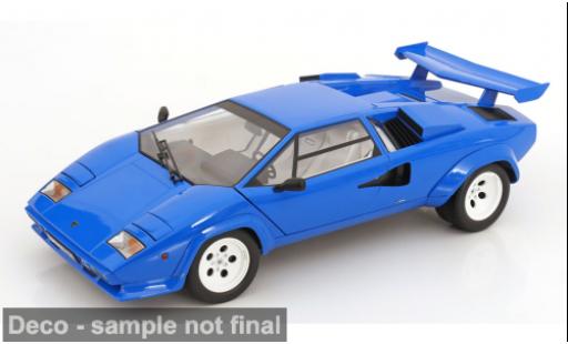 Lamborghini Countach 1/12 KK Scale LP 5000S QV bleue 1985 1:12 miniature