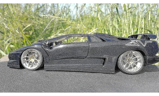 Lamborghini Diablo SV 1/18 Maisto blu fontus jantes 20 pouces miniature