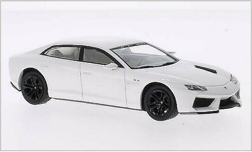 Lamborghini Estoque Base 1/43 IXO 200 metallise blanche 2008 miniature