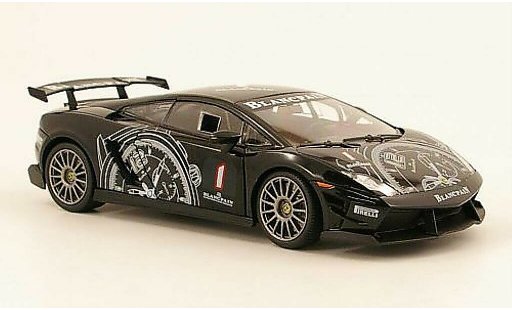 Lamborghini Gallardo Super Trofeo 1/24 Motormax LP 560 No.1 noire miniature