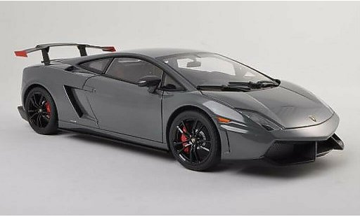 Lamborghini Gallardo Super Trofeo Stradale 1/18 Autoart LP570 Supertrofeo grise/noire 2011 miniature
