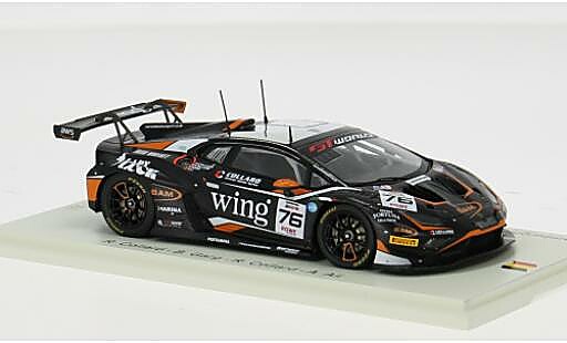 Diecast model cars Lamborghini Huracan 1/43 Spark GT3 EVO 2 24h Spa 2025 Barwell Motorsport #76 R.Collard/B.Garg 1:43