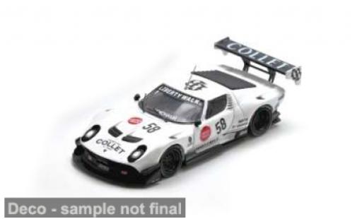 Lamborghini Miura 1/64 INNO64 GT blanche/noire LB-Silhouette Works 1:64