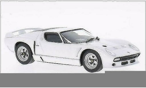 Lamborghini Miura SVJ 1/43 WhiteBox Roadster blanche 1981 miniature