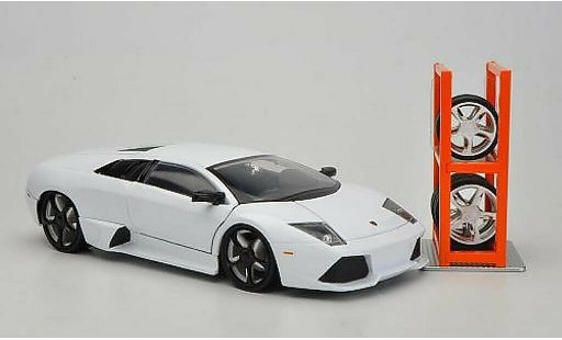 Lamborghini Murcielago LP640 1/24 Jada Toys Tuning blanche miniature
