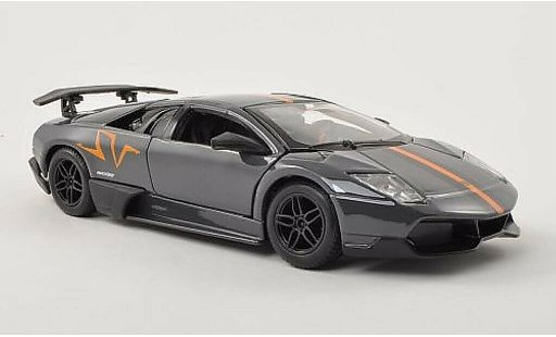 Lamborghini Murcielago LP670-4 1/24 Burago SV grise/orange/noire miniature