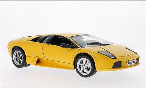 Lamborghini Murcielago Base 1/18 Welly metallise jaune miniature