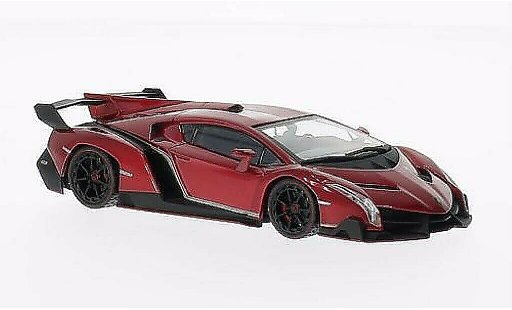 Lamborghini Veneno Coupe 1/43 Kyosho rouge avec rotem Dekorbandes miniature