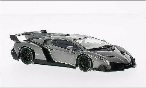 Lamborghini Veneno Coupe 1/43 Kyosho metallise grise/verte miniature