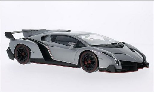 Lamborghini Veneno Coupe 1/18 Kyosho metallise grise/rouge miniature
