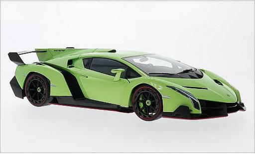 Lamborghini Veneno Coupe 1/18 Autoart metallise verte 2013 miniature