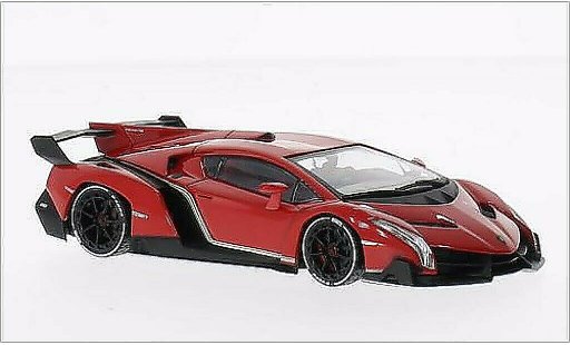 Lamborghini Veneno Coupe 1/43 Kyosho metallise rouge/blanche miniature