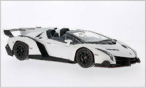 Lamborghini Veneno Roadster 1/18 Kyosho metallise blanche/rouge miniature