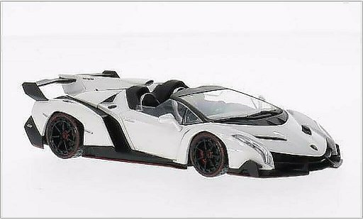 Lamborghini Veneno Roadster 1/43 Kyosho blanche/rouge miniature