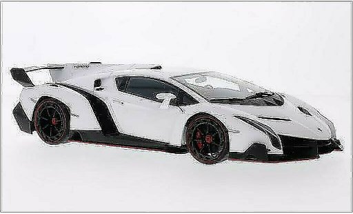 Lamborghini Veneno Coupe 1/18 Autoart blanche 2013 miniature