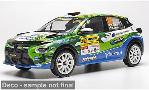 Diecast model cars Lancia Ypsilon HF Rally4 Barum Rally 2025 #40 C.Rahill/C.Smith 1/18 IXO