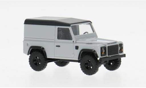 Miniature Land Rover Defender 90 grise/noire 1983 1/87 Busch