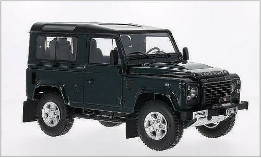 Land Rover Defender 90 1/18 Kyosho metallise verte/noire miniature