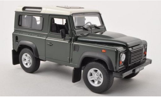 Land Rover Defender Base 1/24 Welly verte/blanche miniature