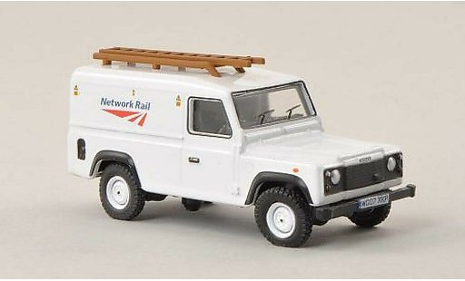 Land Rover Defender Base 1/76 Oxford fourgon Network Rail miniature