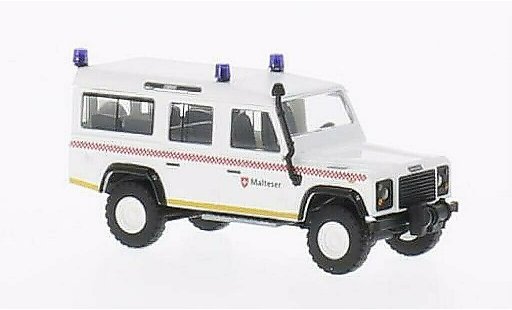Land Rover Defender Base 1/87 Busch Malteser miniature